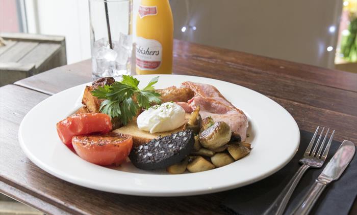 Hearty full Welsh breakfast